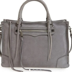 Rebecca Minkoff Regan Gray Leather Satchel